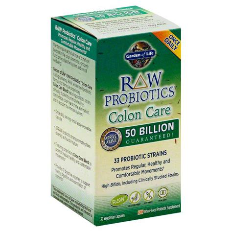 Garden of Life Raw Probiotics Colon Care, Vegetarian Capsules | Wegmans