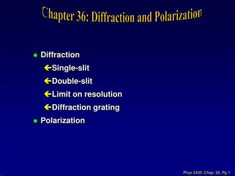 Diffraction and Polarization 的图像结果