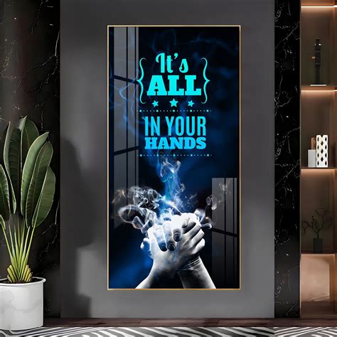 It's All In Your Hands Premium Acrylic Vertical Wall Art - The Next Decor