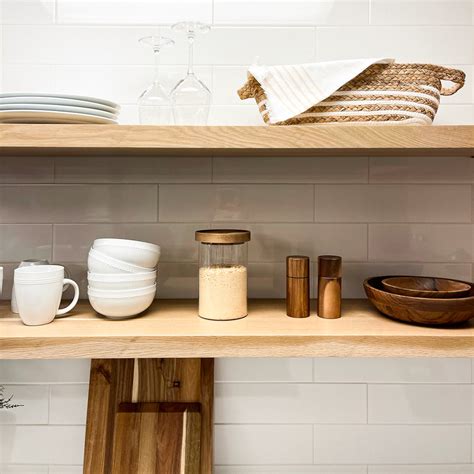 Natural White Oak Floating Shelves at Naomi Marshall blog