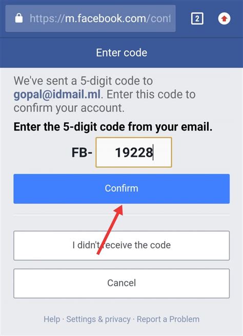 Image result for 5 Digit Code for Facebook