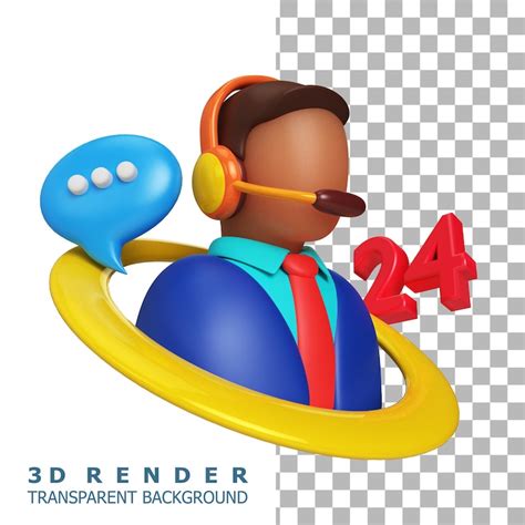 Customer service 3d render | Premium PSD