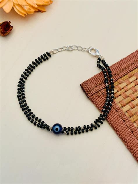 Glorious Evil Eye Mangalsutra Bracelet - Abdesignsjewellery
