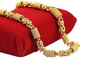 Onnet 1 Gram Gold Plated Round Ring Chain for Men (CN025) : Amazon.in ...