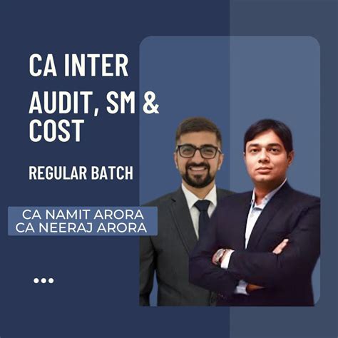 CA Inter Audit, SM & Cost | Regular Batch by Top CA Mentors – CA Point
