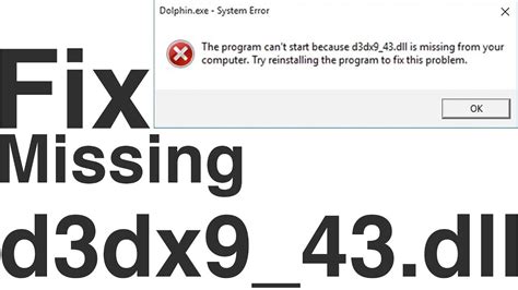 Image result for The Code Execution Cannot Proceed D3dx9 43