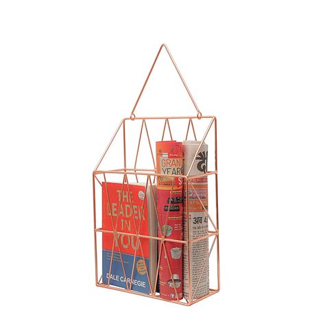 Spacemaker Metal Wire Magazine Holder For Wall, Newspaper Holder, Wall ...