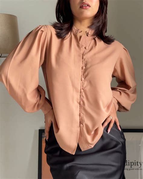 French Bishop Sleeve Button Up Shirt – Baesic World