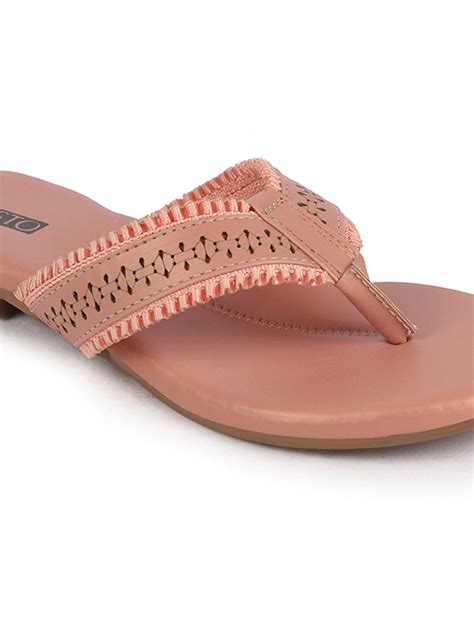Buy Women Pink Flats Slippers Online | Fausto