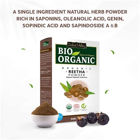 Buy INDUS VALLEY 100% ORGANIC REETHA POWDER FOR HAIR & SCALP TREATMENT ...
