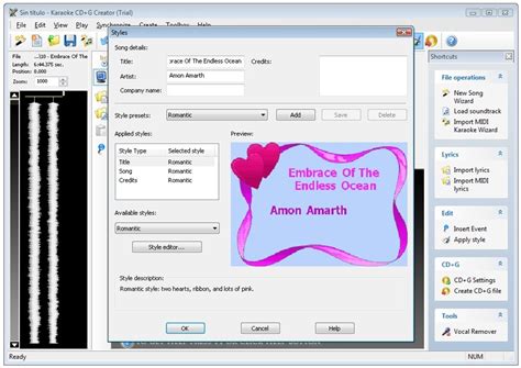 Descargar Karaoke CD+G Creator 2.4 para PC Gratis