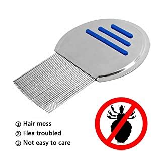 Buy Nucarture Lice Comb For Hair Women And Kids Stainless Steel Lice ...
