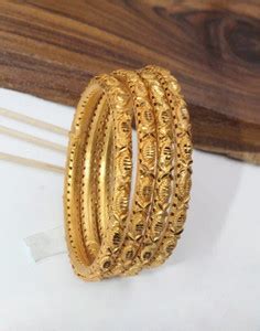 PRIMERIEA Brass, Alloy Gold-plated Bangle Price in India - Buy ...