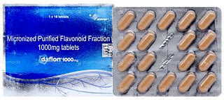 Daflon 1000 Mg Tablet 18 - Uses, Side Effects, Dosage, Price | Truemeds