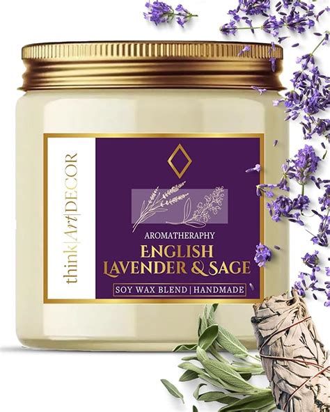 ThinkArtDecor Scented Soy Wax Jar Candle 450 gm, Organic Luxury Aroma ...