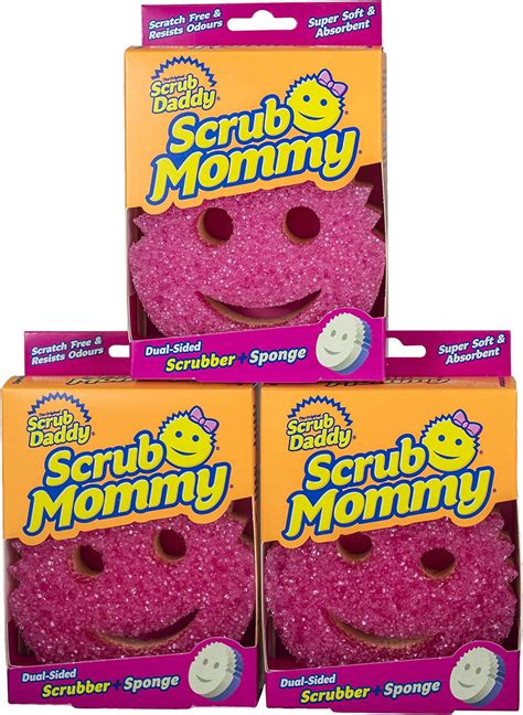 Scrub Daddy Dual Sided Sponge and Scrubber - Scrub Mommy - Scratch Free ...