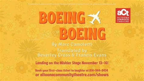 Boeing Boeing - Presented by Altoona Community Theatre, The Mishler ...