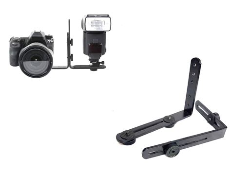 SHOPEE Dual L Shape Camera Flash Bracket, with Metal Aluminum Alloy, 1/ ...