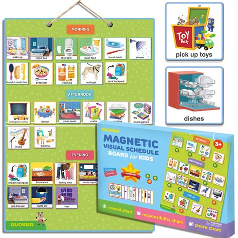 Buy 145 Chore Chart Cards for Kids - Behavior Learning Magnetic Visual ...