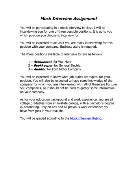 Image result for How to Write a Mock Interview