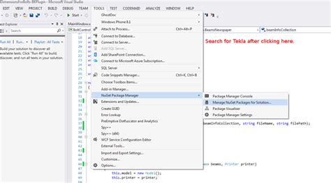 Tekla API Tutorial 的图像结果