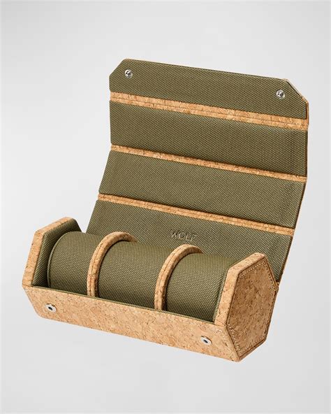 WOLF Axis Triple Watch Roll | Neiman Marcus