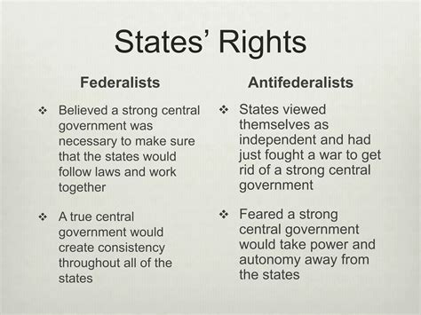 Federalists v Antifederalists | PPTX