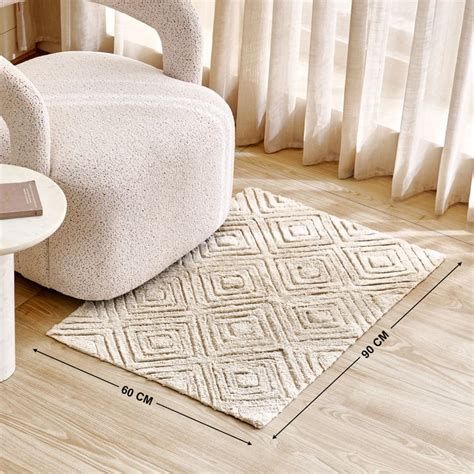 Buy Windsor Orniva Cotton Woven Dhurrie - 90x60cm from Home Centre at ...