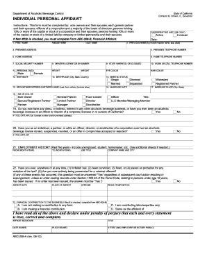 2013 Form CA ABC-208-A Fill Online, Printable, Fillable, Blank - pdfFiller