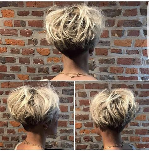 Short Stacked Haircuts, Short Hairstyles For Thick Hair, Short Pixie ...