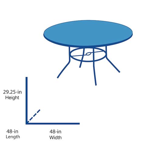 Style Selections Pelham bay Round Outdoor Dining Table 48-in W x 48-in ...