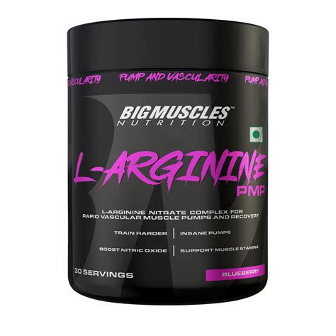Bigmuscles Nutrition L-Arginine PMP Powder for Adults [90 gm, 30 ...