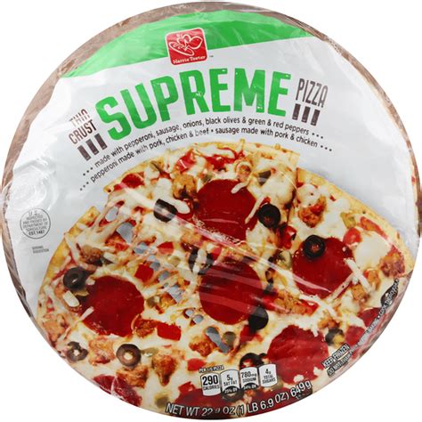 Harris Teeter Pizza, Thin Crust, Supreme (22.9 oz) Delivery or Pickup ...