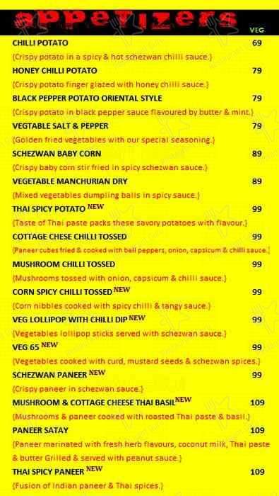 Menu at The Chopstix Bowl, Noida, C