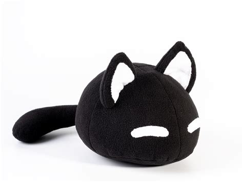 Mewo Omori Plush Black Cat Handmade Soft Toy - Etsy