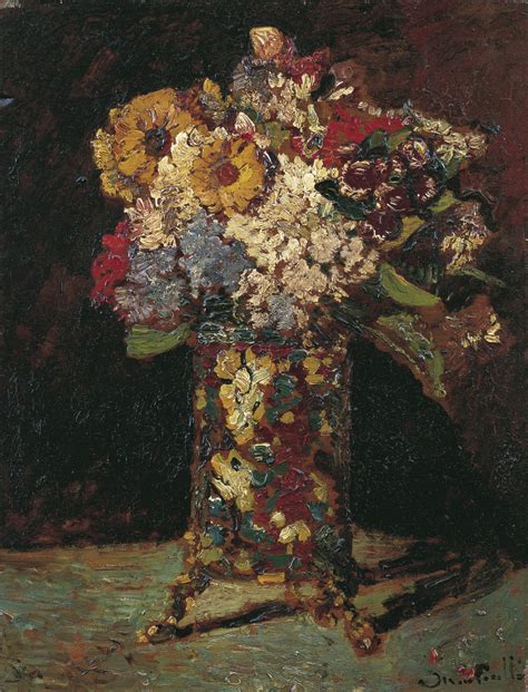 Flower Still Life by Adolphe Joseph Thomas Monticelli via DailyArt ...