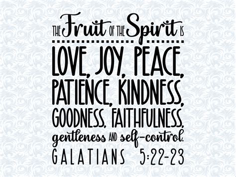 Galatians 5 22 23 the fruit of the spirit bible verse svg with ...
