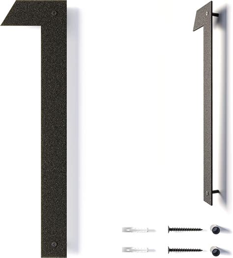 Amazon.com: 10" Floating House Number, Acrylic Large House Number for Outside, Black Address ...