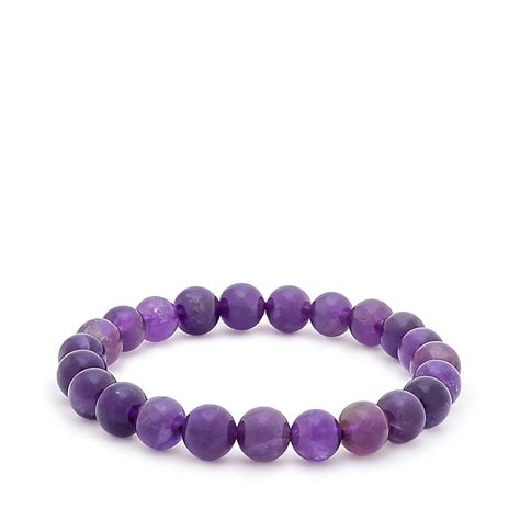Buy Real Amethyst Stone Bracelet Online - Divine Hindu