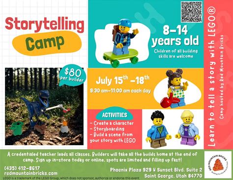 Storytelling Camp, with Lego® Session 2, 929 W Sunset Blvd, Suite 2 ...