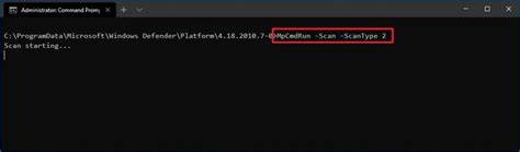 Image result for Windows Antivirus Scan Using Command Prompt