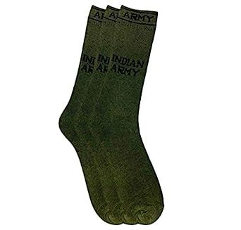 Buy Cotson Men's Mid Calf Length Solid Cotton Olive Green Multicolored ...