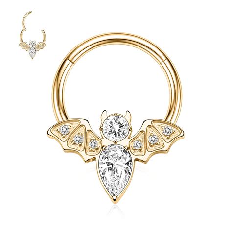 Buy 316L Stainless Steel Septum Nose Daith Ring Daith Earring Septum ...