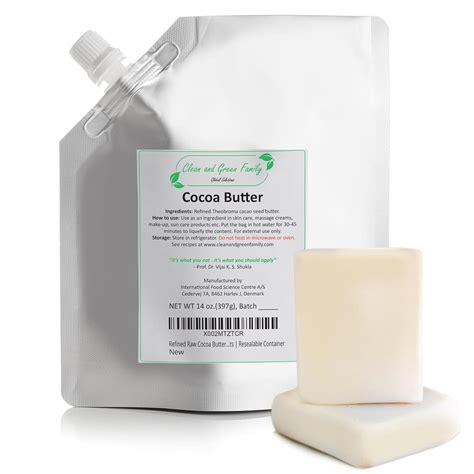 Pure Cocoa Butter 14 Oz, 100% Natural, Unscented, India | Ubuy