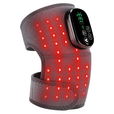 Cordless Heated Knee Brace with Heat and Red Light, 660nm&850nm ...