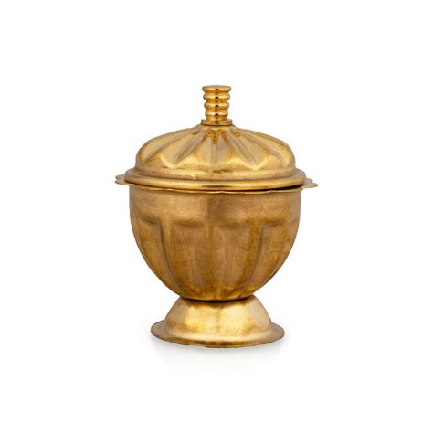 Giri - Brass Kumkum Box | Sindoor Pot | Kunguma Chimil