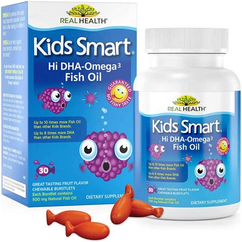Real Health Bioglan Kid's Smart Hi Dha-Omega 3 Fish Oil (Berry, 30 Chewables, 167762): Buy ...