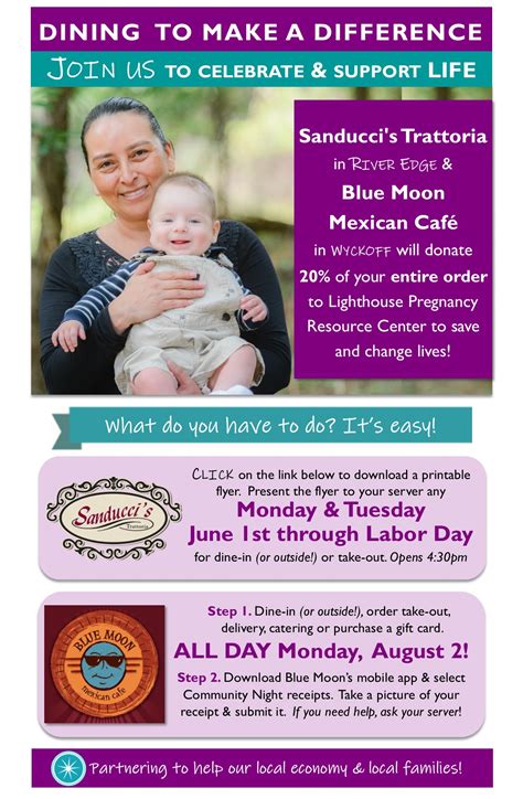 Dine to Make a Difference | Lighthouse Pregnancy Resource Center
