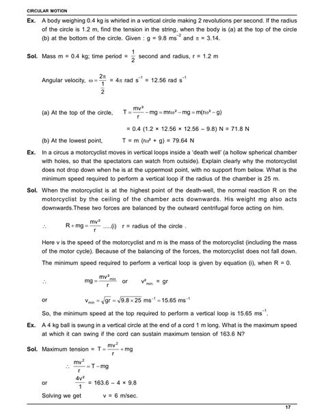 Circular Motion Notes Class 11th - IIT JEE