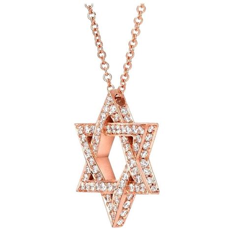 Gold Star Of David Necklace